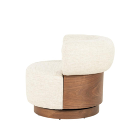 Fauteuil Nila bruin - beige Vanu