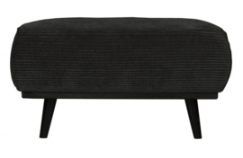 Hocker Statement brede platte rib Graphite 80x55 cm