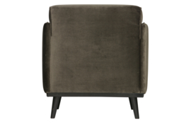 Fauteuil Statement met arml. fluweel warm groen