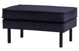 Hocker Rodeo velvet  donkerblauw