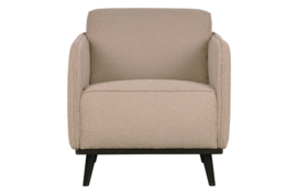 Fauteuil Statement met arml. Bouclé Beige