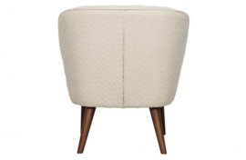 Fauteuil Sara bouclé creme