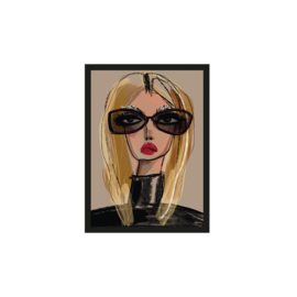 Art print ''She Knows'' incl. lijst