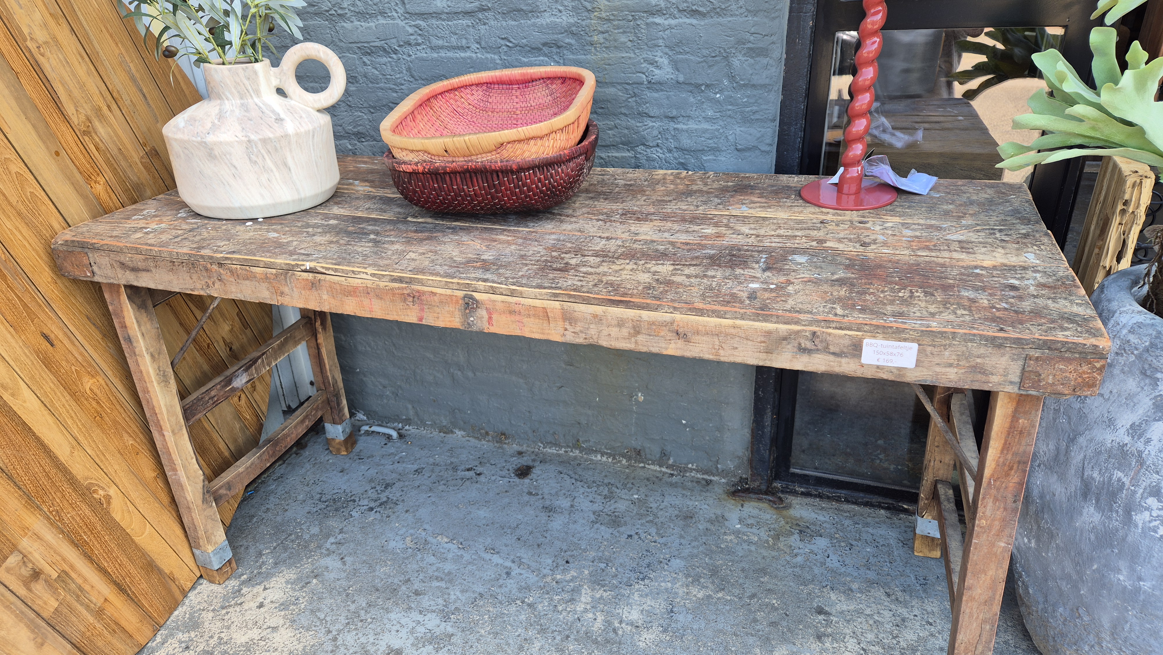 Oude markttafel 170cm
