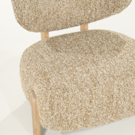 Fauteuil Reza naturel - taupe Bay