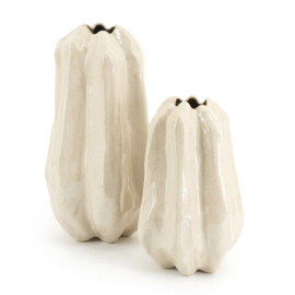 2x Vase Alba small - beige