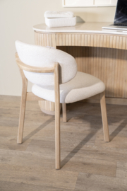 Eetkamerstoel Mikky naturel - beige Moon