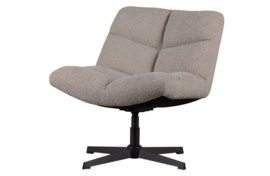 Fauteuil Vinny boucle zand draaibaar