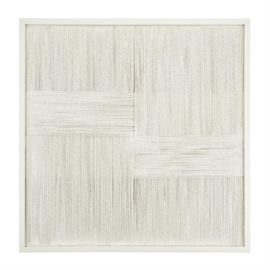 Wanddecoratie Lino 80 x 80cm, kleur Off White