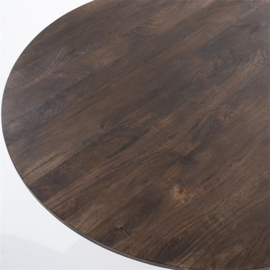 Eettafel Aron Rond 130cm- bruin