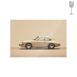 Glasprint "Vintage Porsche Beige"