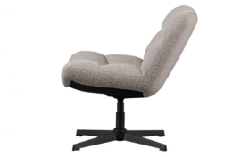 Fauteuil Vinny boucle zand draaibaar