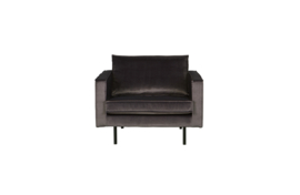 Fauteuil Rodeo velvet antraciet