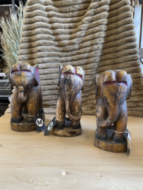 Olifant  oud hout 23x14x31 cm