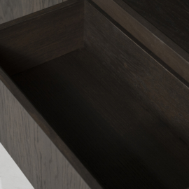 Kabinet Helsinki 150x220cm 2-delig 3-drs. 2 laden - bruin