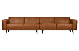 Bank 4-zits XL  Statement 372 cm eco leer cognac