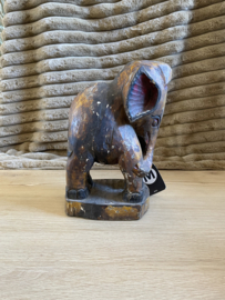 Olifant  oud hout 23x14x31 cm