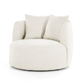 Fauteuil Louis met kussen - beige Spark