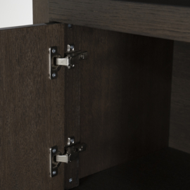 Kabinet Helsinki 150x220cm 2-delig 3-drs. 2 laden - bruin