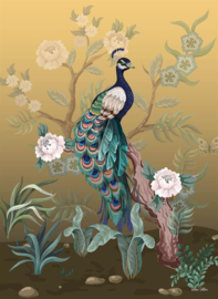 Wandkleed "Peacock"