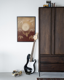 Art print ''Birds By Night'' incl. lijst
