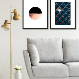 Art print "Circle Collision" incl. lijst