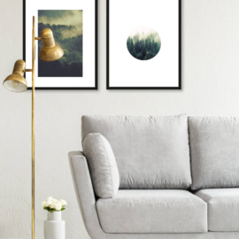 Art print "Contemporary Forest" incl. lijst