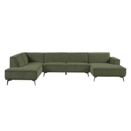 leeds chaise rechts - 2,5 - ottoman links - city 355 bottle green