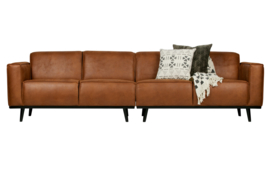 Bank 4-zits Statement 280 cm eco leer cognac