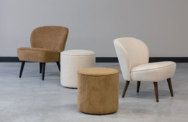 Fauteuil Sara bouclé creme