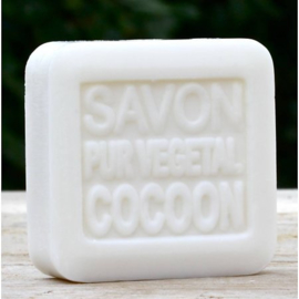 La Savonnerie de Nyons -  Vierkant  Blikje  Zeep - Moeder  Baby - Coton Geur  - 100 gram.