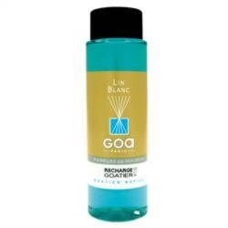 GOA - Navulling - Lin Blanc - Geurstokjes - Huisparfum - Linnen - 250 ml.
