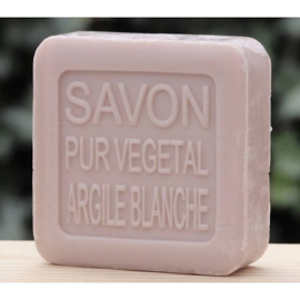 La Savonnerie de Nyons - Blikje Zeep  Witte  Klei  - Kaolin - 100% Natuurlijk -100 gram.