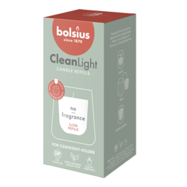 Bolsius - Clean Light Navullingen Geurloos 2 stuks.