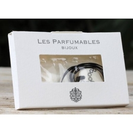 Les Parfumables - Ketting -  Parfumvrij - Hart - Wit - Zilver - Doosje - Schakels