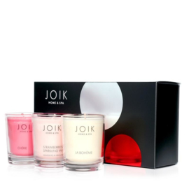 Joik - Romantisch - Geurkaars - Soywax  Trio Giftset  - Vegan - Liefde