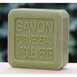La Savonnerie de Nyons - Blikje  Zeep Groene  Klei - 100% Natuurlijk - 100 gram.
