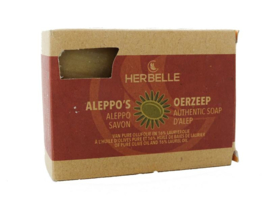 Herbelle - Aleppo - Oerzeep - Olijfolie  - 16% Laurier  - 100% Natuurlijk - 180 gram.