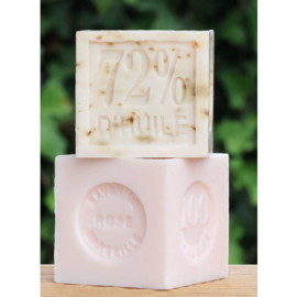 Lumière de Provence - Marseille  Zeep  Mini  Blokje   Roze  Rozen Geur - 100 gram