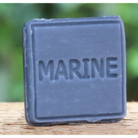 Maitre Savonitto - Vierkant Gasten  Zeepje  Marine  Geur - Blauw - 20 gram.
