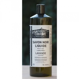 La Corvette - Biologisch -Savon Noir - Lavendel - Frisse Geur -  Fles - 1 liter.