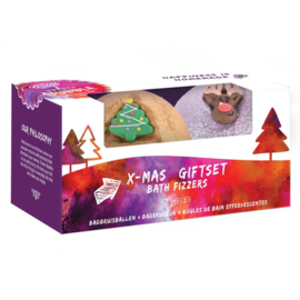 Treets -  X-Mas - Giftset  Kerst  Badbruisballen  Kaneel Geur