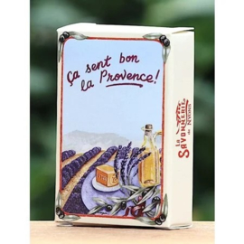 La Savonnerie de Nyons - Set Lavendelzakje en  Lavendelzeepje in 3 dessins.
