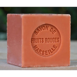 Lumière de Provence - Marseille Zeep  Mini  Blokje  Rood Fruit   Geur - 100 gram