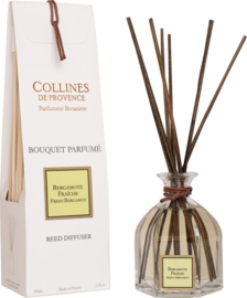 Collines de Provence - Geurstokjes - Bergamot - Huisparfum - Geur - 100 ml.