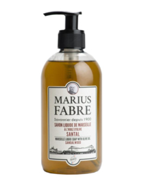 Marius Fabre - Zeep  Sandelhout Geur met Pomp - 100% Natuurlijk -  400 ml.