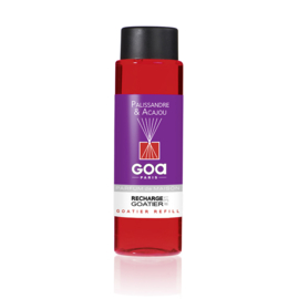 GOA - Navulling Huisparfum Palissandre  Acajou - Inclusief Geurstokjes  250 ml.