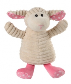 Warmies - Magnetronknuffel Pure  Rib  Schaap  Roze  Puntje -  Lavendel  Geur