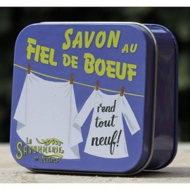 La Savonnerie de Nyons - Vlekkenzeep - 100% Natuurlijk - Blikje - Vierkant - 100 gram.