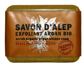 Aleppo Soap Co. - Biologische Zeep - Exfoliant  Argan en Scrub - 100 gram.